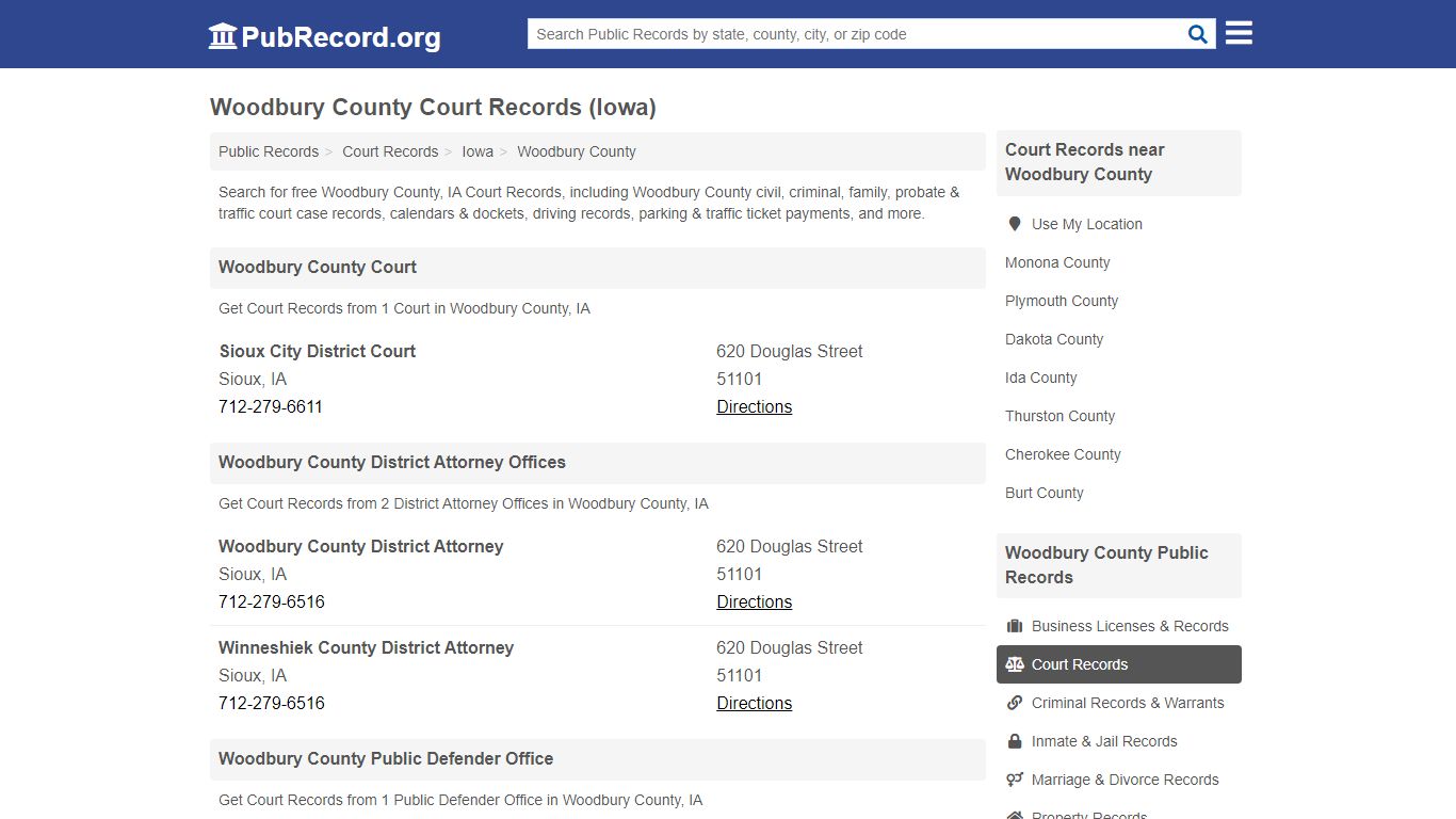 Free Woodbury County Court Records (Iowa Court Records)